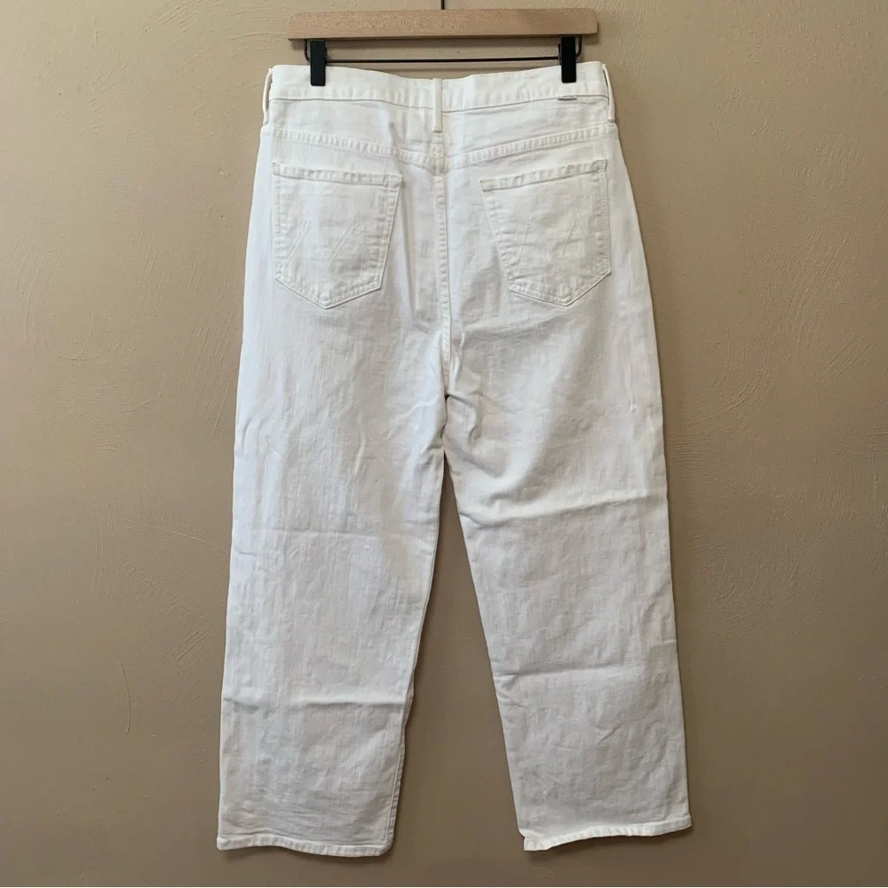 Mother Superior High Waisted Tunnel Vision Ankle Totally Innocent White Size 29